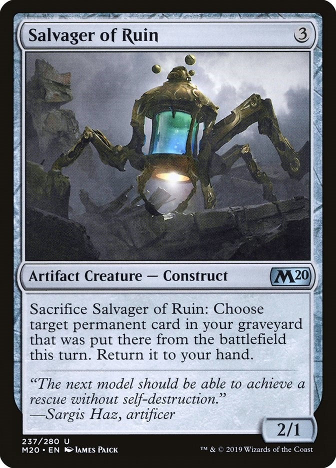 Image for Salvager of Ruin (Core Set 2020) (237) - Magic: The Gathering