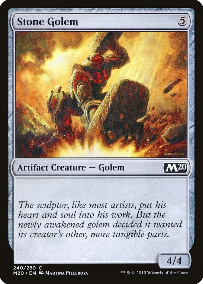 Image for Stone Golem (Core Set 2020) (240) - Magic: The Gathering