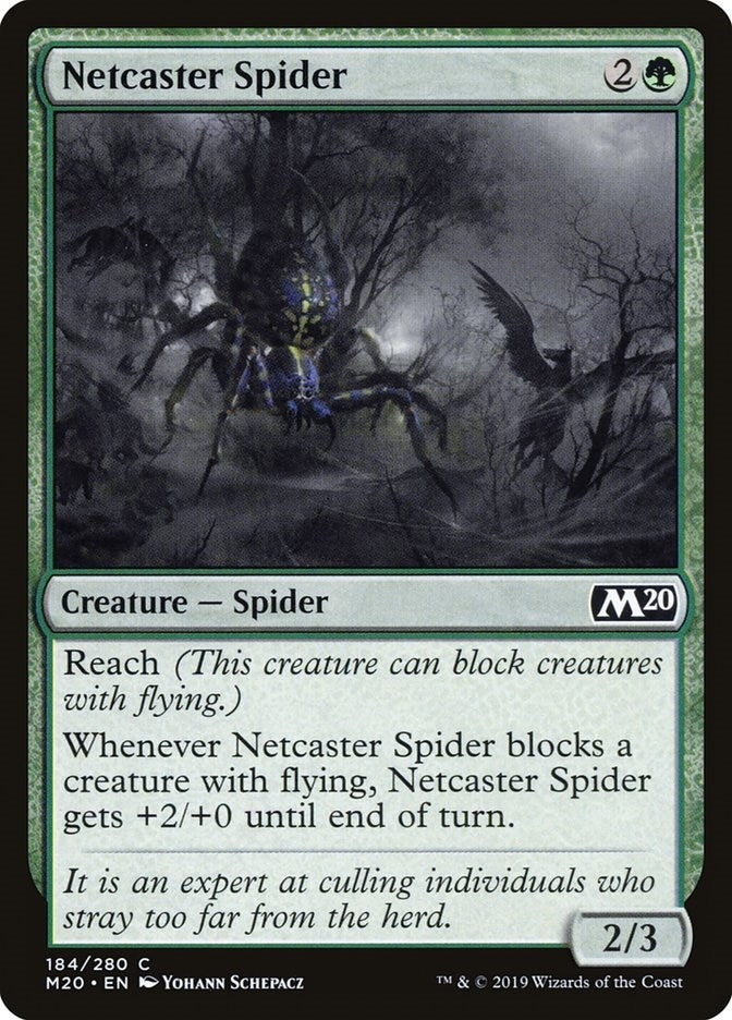 Image for Netcaster Spider (Core Set 2020) (184) - Magic: The Gathering
