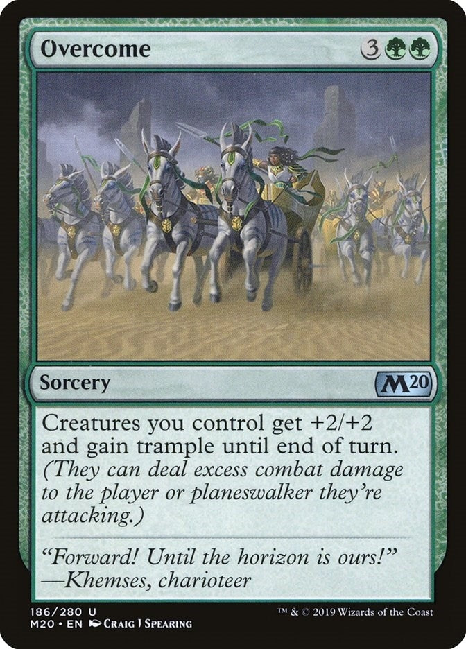Image for Overcome (Core Set 2020) (186) - Magic: The Gathering