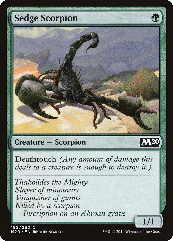 Image for Sedge Scorpion (Core Set 2020) (192) - Magic: The Gathering