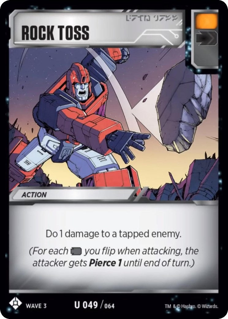 Image for Rock Toss (War for Cybertron: Siege I) (49) - Transformers TCG