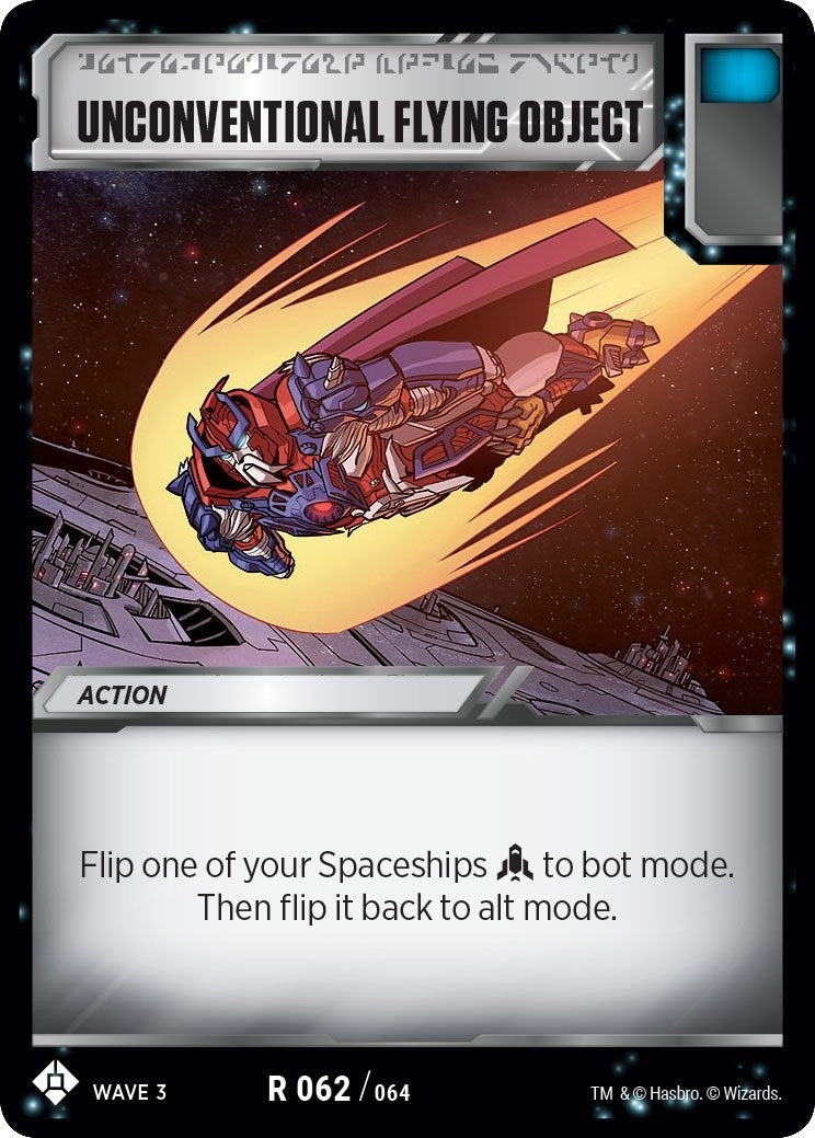 Image for Unconventional Flying Object (War for Cybertron: Siege I) (62) - Transformers TCG
