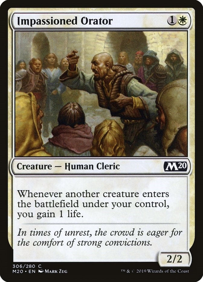 Image for Impassioned Orator (Core Set 2020) (306) - Magic: The Gathering
