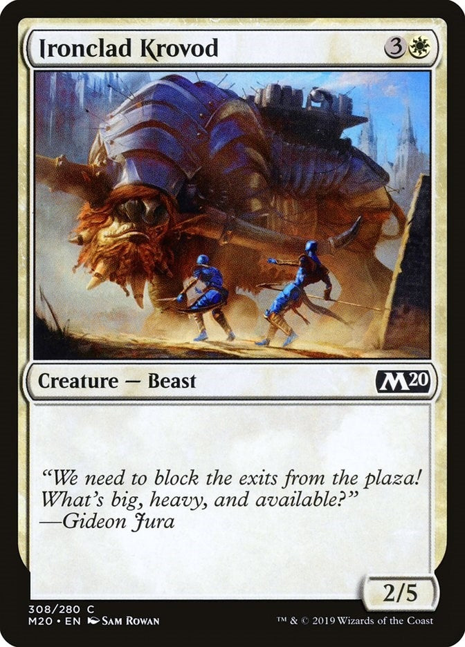 Image for Ironclad Krovod (Core Set 2020) (308) - Magic: The Gathering