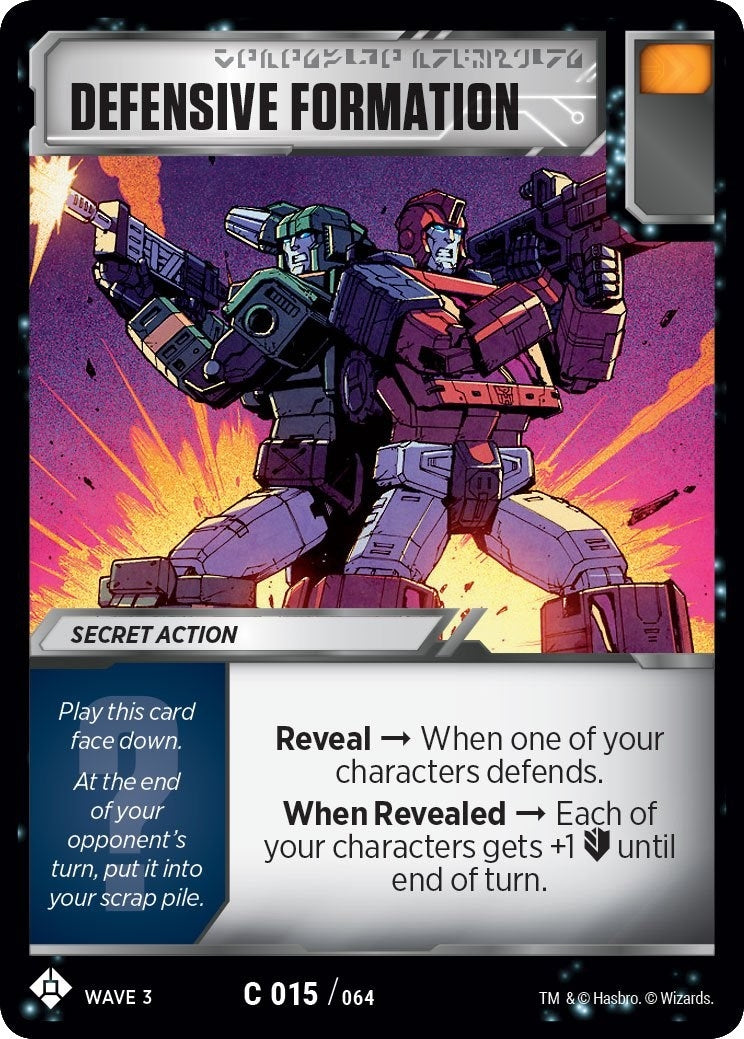 Image for Defensive Formation (War for Cybertron: Siege I) (15) - Transformers TCG