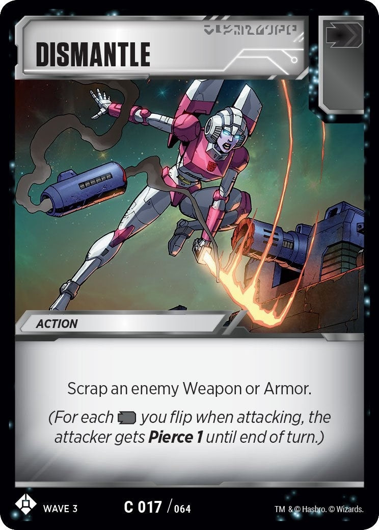 Image for Dismantle (War for Cybertron: Siege I) (17) - Transformers TCG