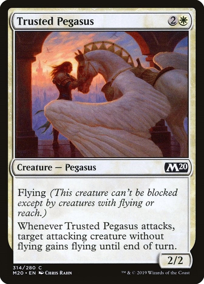 Image for Trusted Pegasus (Core Set 2020) (314) - Magic: The Gathering