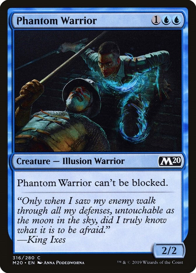 Image for Phantom Warrior (Core Set 2020) (316) - Magic: The Gathering