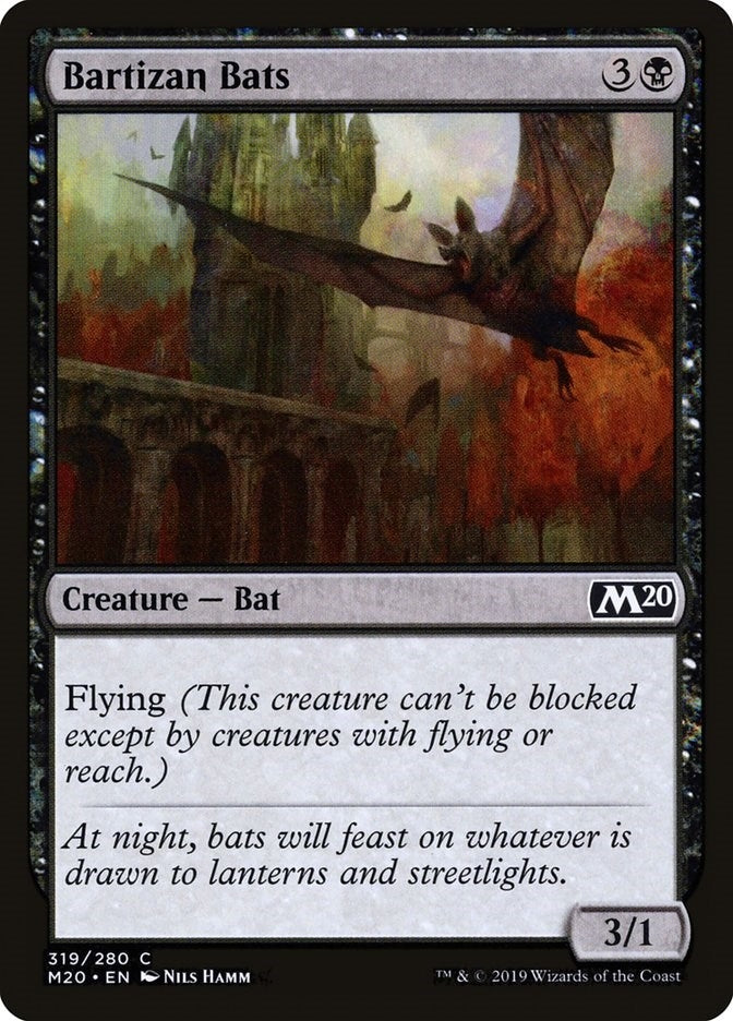 Image for Bartizan Bats (Core Set 2020) (319) - Magic: The Gathering