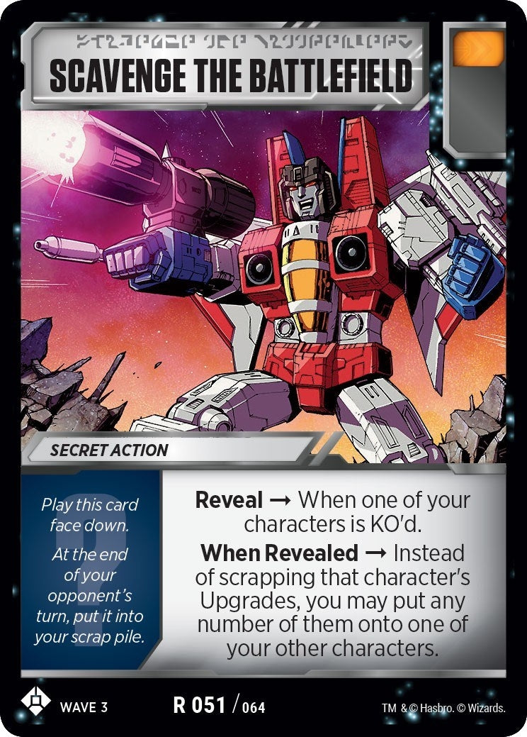 Image for Scavenge the Battlefield (War for Cybertron: Siege I) (51) - Transformers TCG