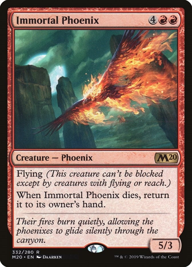 Image for Immortal Phoenix (Core Set 2020) (332) - Magic: The Gathering
