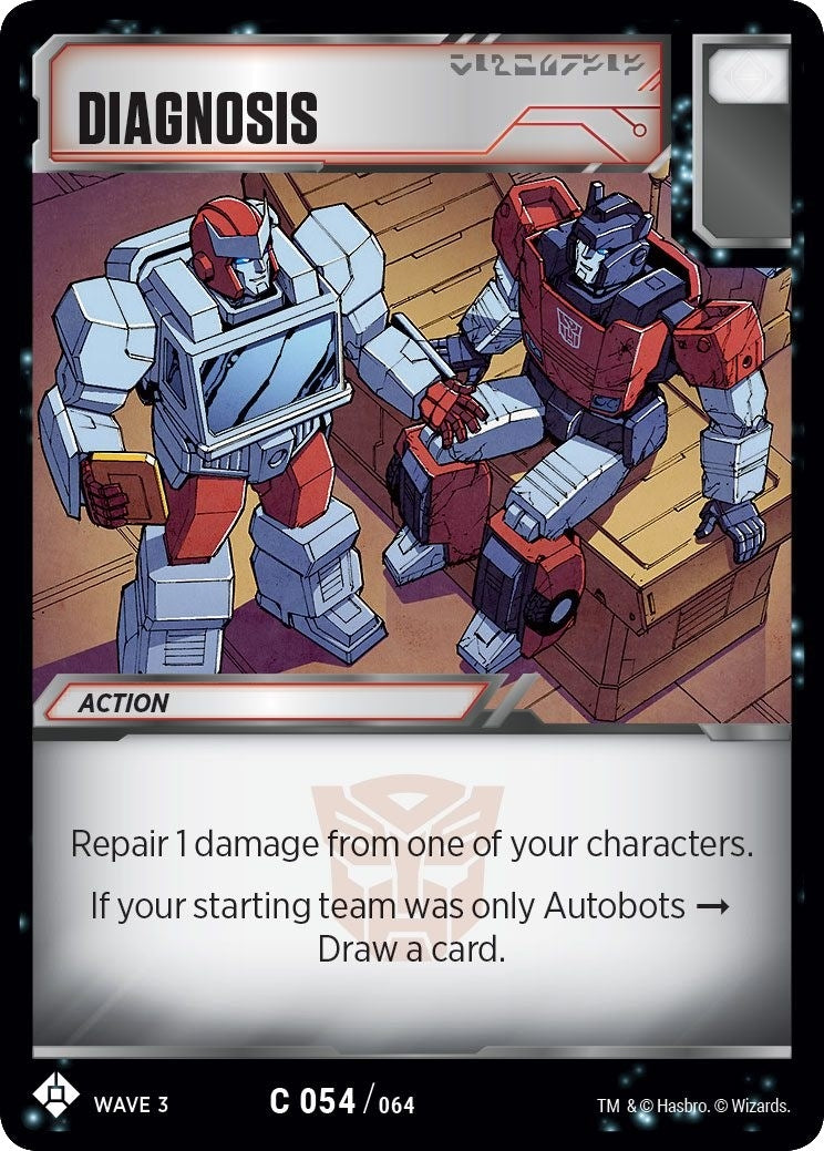 Image for Diagnosis (War for Cybertron: Siege I) (54) - Transformers TCG