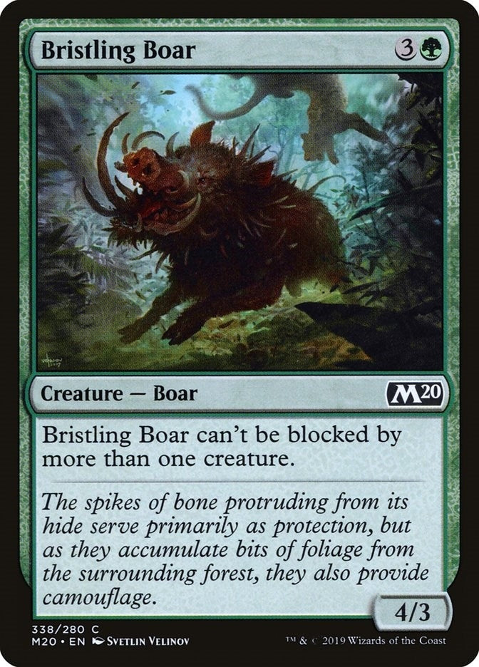 Image for Bristling Boar (Core Set 2020) (338) - Magic: The Gathering
