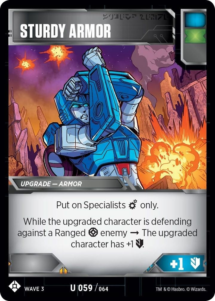 Image for Sturdy Armor (War for Cybertron: Siege I) (59) - Transformers TCG