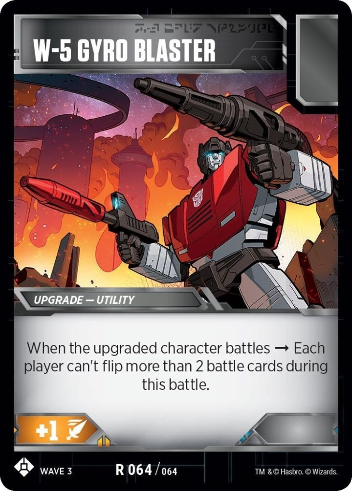 Image for W-5 Gyro Blaster (War for Cybertron: Siege I) (64) - Transformers TCG