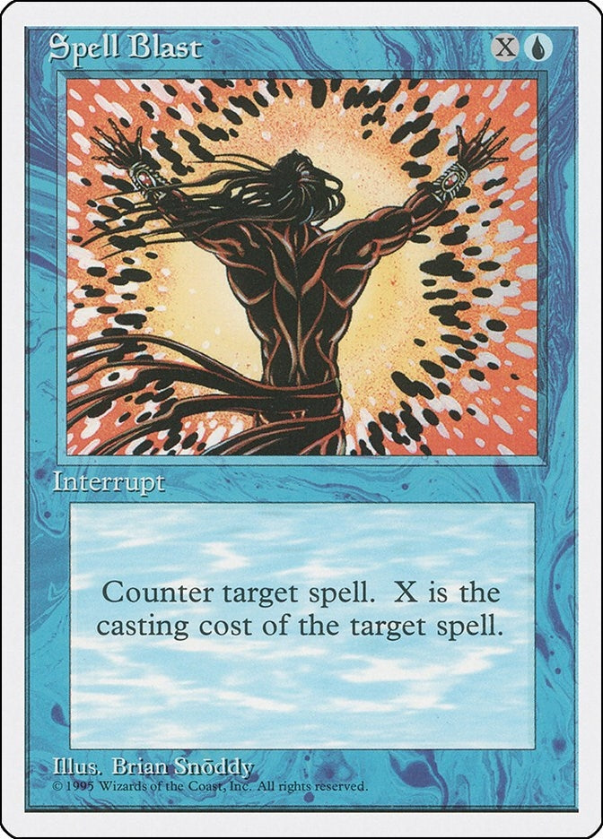 Image for Spell Blast (Fourth Edition) - Magic: The Gathering