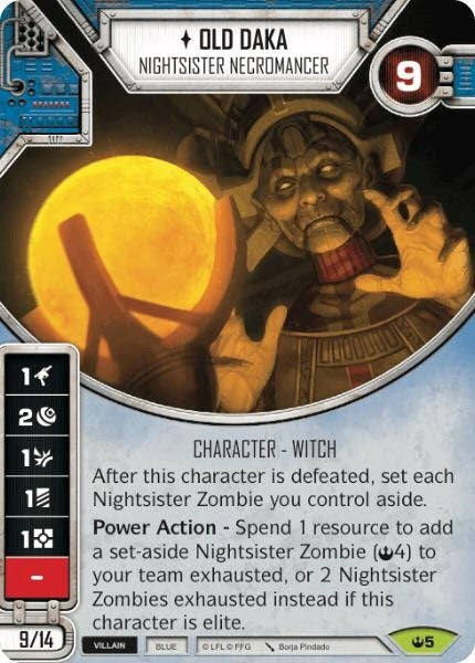 Image for Old Daka - Nightsister Necromancer (Card Only) (Spark of Hope) (5) - Star Wars: Destiny