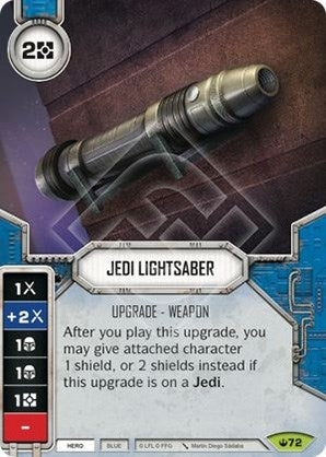 Image for Jedi Lightsaber (Spark of Hope) (72) - Star Wars: Destiny