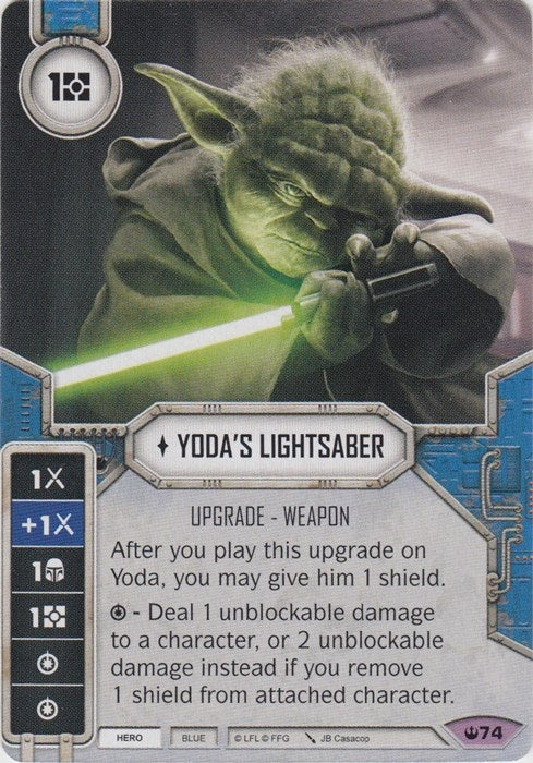 Image for Yoda's Lightsaber (Spark of Hope) (74) - Star Wars: Destiny