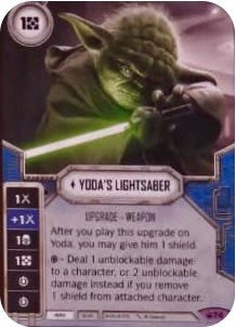 Image for Yoda's Lightsaber (Card Only) (Spark of Hope) (74) - Star Wars: Destiny