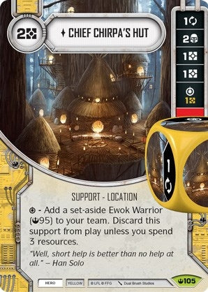 Image for Chief Chirpa's Hut (Card Only) (Spark of Hope) (105) - Star Wars: Destiny