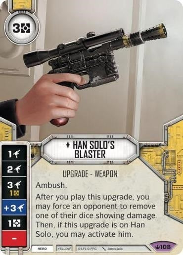Image for Han Solo's Blaster (Spark of Hope) (108) - Star Wars: Destiny