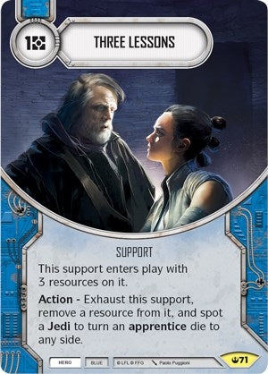 Image for Three Lessons (Spark of Hope) (71) - Star Wars: Destiny