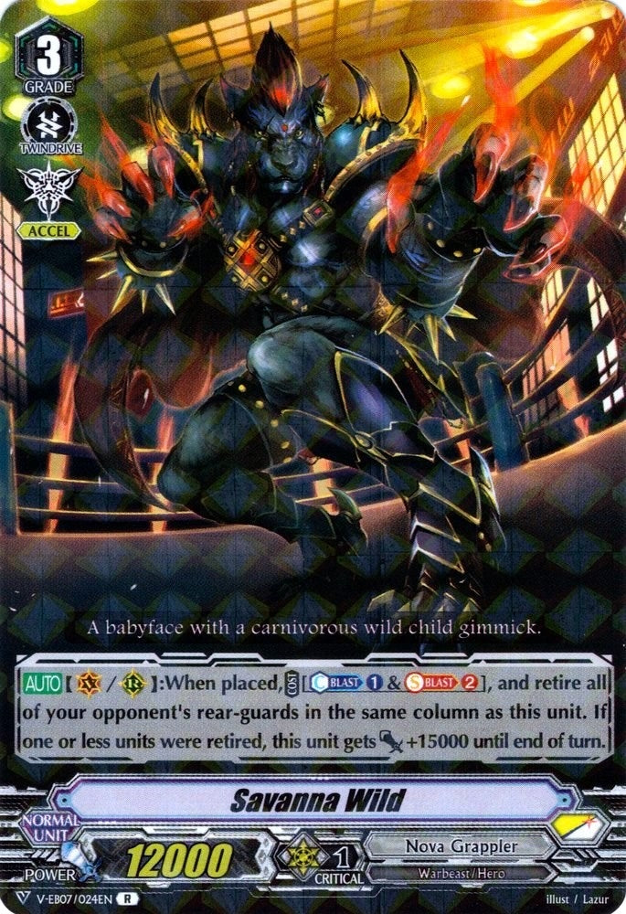 Image for Savanna Wild (V-EB07: The Heroic Evolution) (V-EB07/024EN) - Cardfight Vanguard