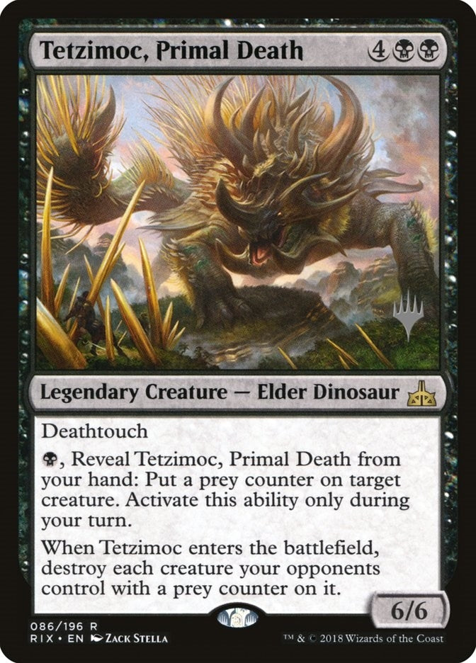 Image for Tetzimoc, Primal Death (Promo Pack: Core Set 2020) (86) - Magic: The Gathering