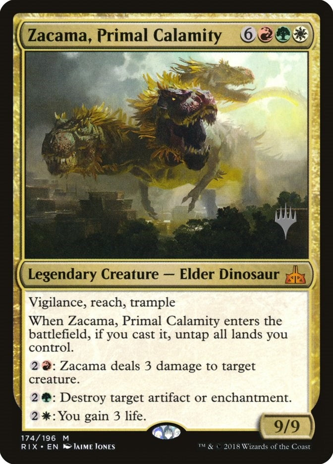 Image for Zacama, Primal Calamity (Promo Pack: Core Set 2020) (174) - Magic: The Gathering