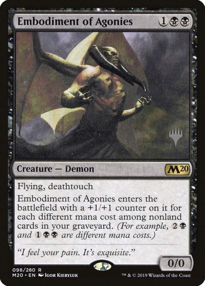 Image for Embodiment of Agonies (Promo Pack: Core Set 2020) (98) - Magic: The Gathering