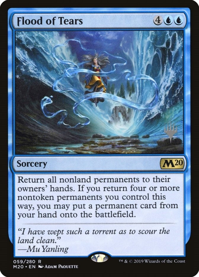 Image for Flood of Tears (Promo Pack: Core Set 2020) (59) - Magic: The Gathering