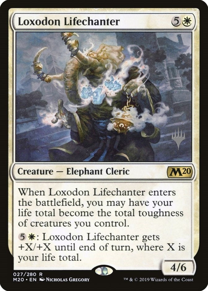 Image for Loxodon Lifechanter (Promo Pack: Core Set 2020) (27) - Magic: The Gathering