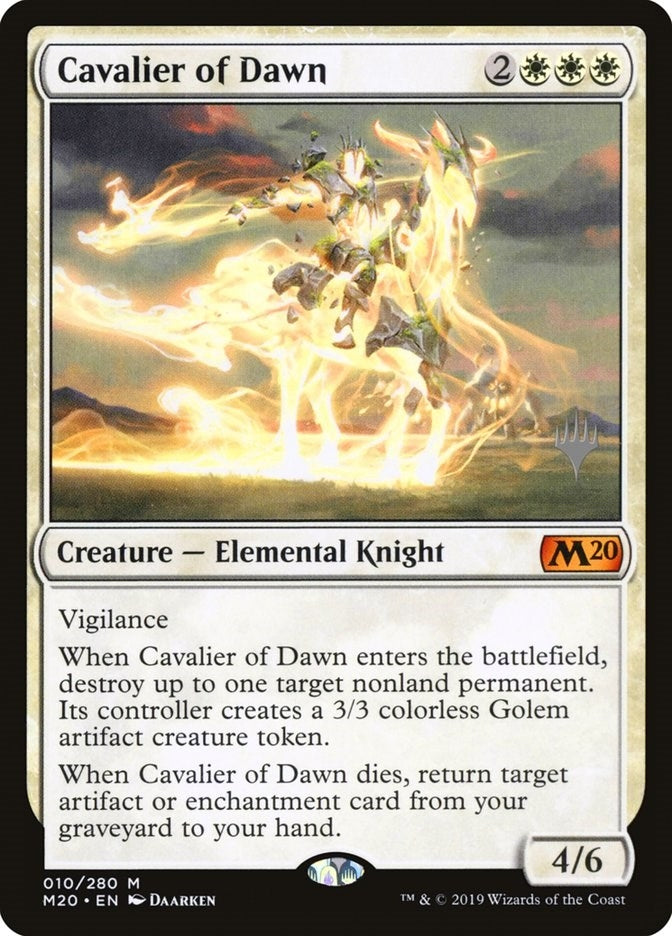 Image for Cavalier of Dawn (Promo Pack: Core Set 2020) (10) - Magic: The Gathering