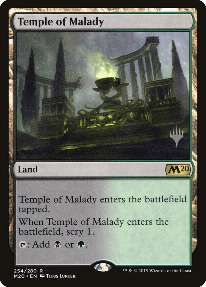 Image for Temple of Malady (Promo Pack: Core Set 2020) (254) - Magic: The Gathering
