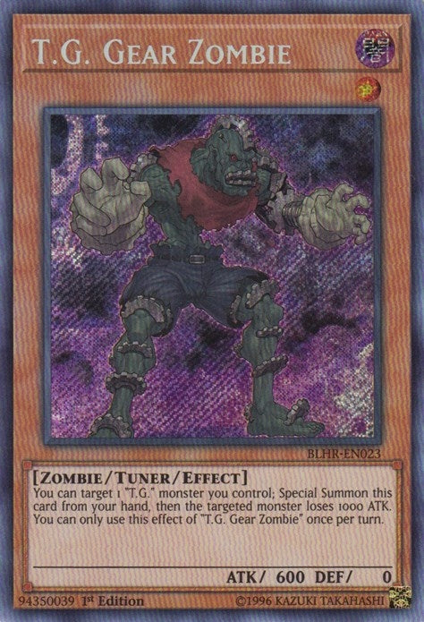 Image for T.G. Gear Zombie (Battles of Legend: Hero's Revenge) (BLHR-EN023) - YuGiOh