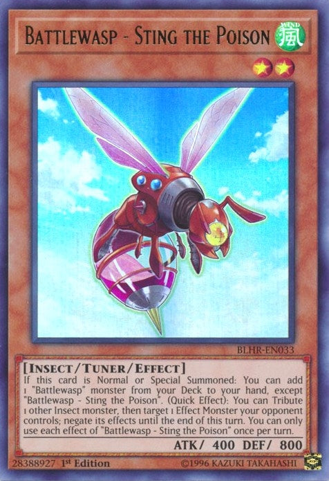 Image for Battlewasp - Sting the Poison (Battles of Legend: Hero's Revenge) (BLHR-EN033) - YuGiOh