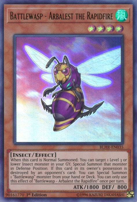 Image for Battlewasp - Arbalest the Rapidfire (Battles of Legend: Hero's Revenge) (BLHR-EN035) - YuGiOh