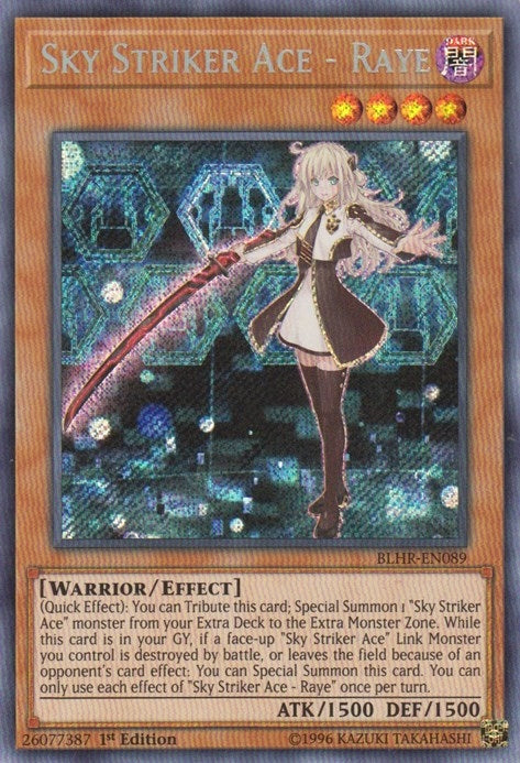 Image for Sky Striker Ace - Raye (Battles of Legend: Hero's Revenge) (BLHR-EN089) - YuGiOh
