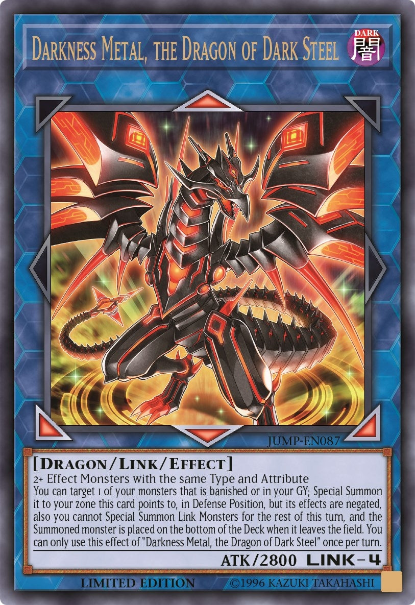 Image for Darkness Metal, the Dragon of Dark Steel (Shonen Jump Magazine Promos) (JUMP-EN087) - YuGiOh