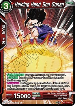 Image for Helping Hand Son Gohan (Assault of the Saiyans) (BT7-007) - Dragon Ball Super: Masters