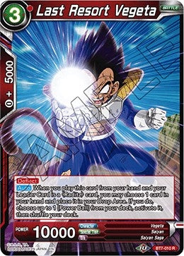 Image for Last Resort Vegeta (Assault of the Saiyans) (BT7-010) - Dragon Ball Super: Masters