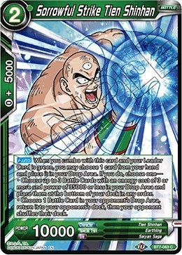 Image for Sorrowful Strike Tien Shinhan (Assault of the Saiyans) (BT7-063) - Dragon Ball Super: Masters