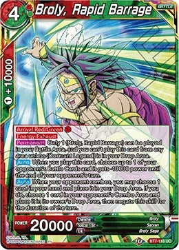 Image for Broly, Rapid Barrage (Assault of the Saiyans) (BT7-116) - Dragon Ball Super: Masters