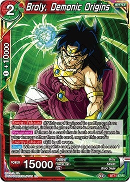 Image for Broly, Demonic Origins (Assault of the Saiyans) (BT7-117) - Dragon Ball Super: Masters