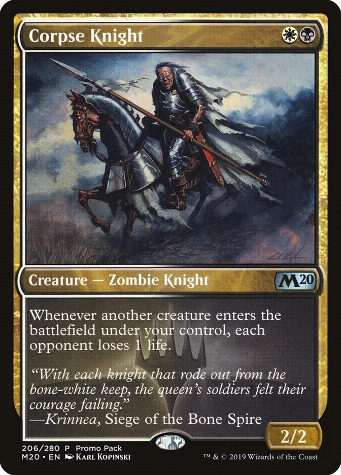 Image for Corpse Knight (Promo Pack: Core Set 2020) (206) - Magic: The Gathering