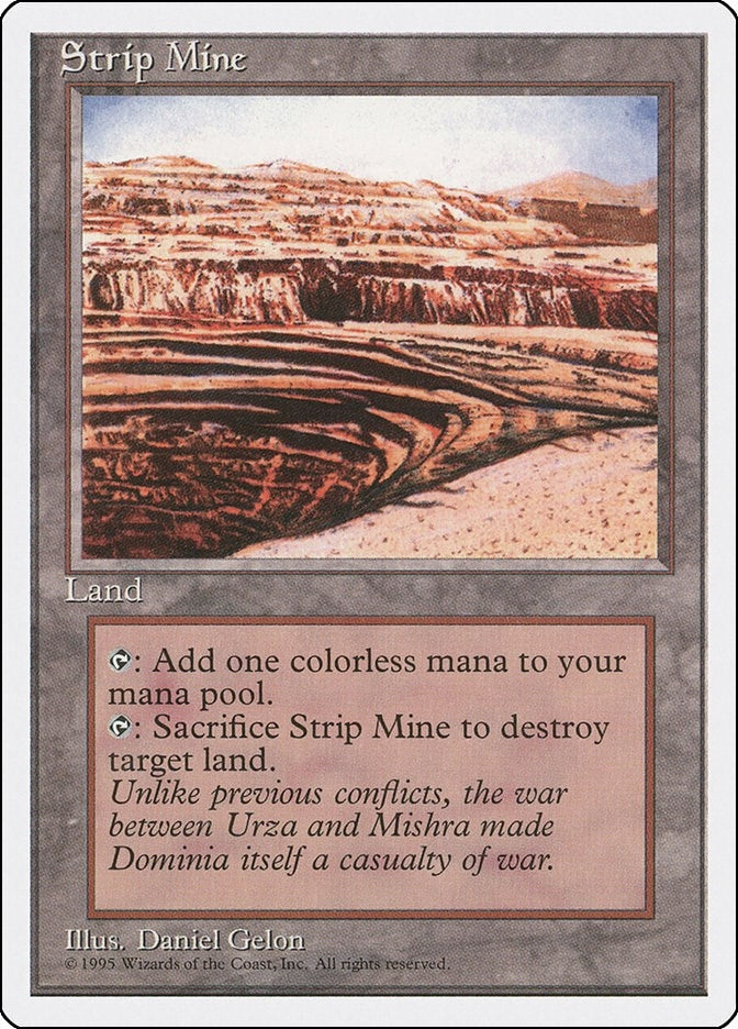 Image for Strip Mine (Fourth Edition) (189) - Magic: The Gathering