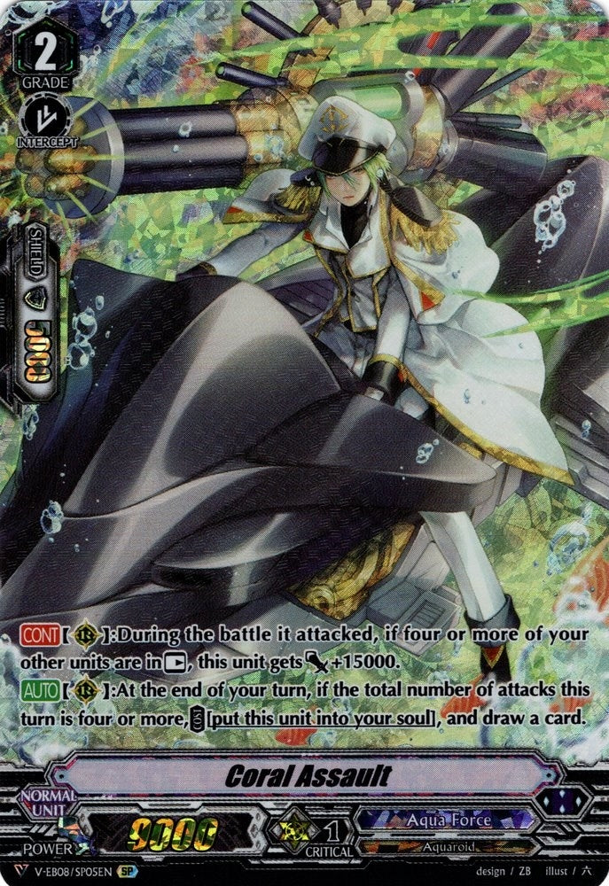 Image for Coral Assault (SP) (V-EB08: My Glorious Justice) (V-EB08/SP05EN) - Cardfight Vanguard