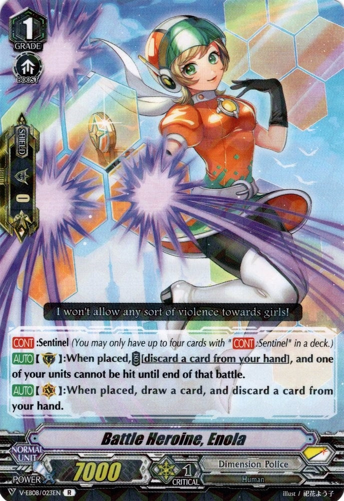 Image for Battle Heroine, Enola (V-EB08: My Glorious Justice) (V-EB08/023EN) - Cardfight Vanguard